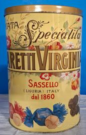 SCATOLA PUBBLICITARIA DI LATTA, VINTAGE