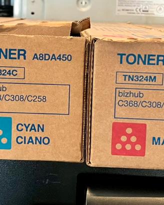 Set Toner Konica Minolta C368/C308/C258
