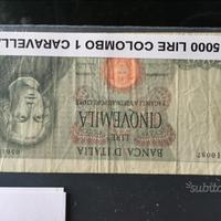 Banconota 5000 Lire Colombo (1 Caravella)