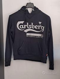 Felpa Carlsberg nera originale con cappuccio - Tag
