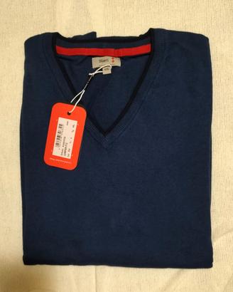 SLAM Maglia uomo scollo a V cotone e cashmere