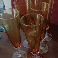 flute set 6 bicchieri vintage 