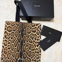 Tote bag Saint Laurent in tela animalier