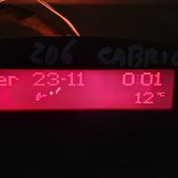 display peugeot 206 premux