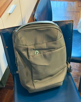 Zaino NAVA Porta PC Minimal Grigio & Verde Acqua