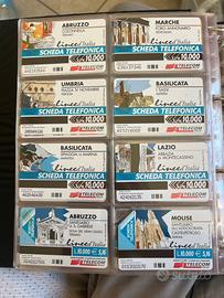 Rara Collezione Schede Telefoniche Linee d'Italia