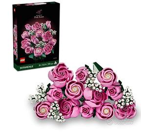 LEGO Botanicals Bouquet di Rose Rosa - Costruzioni