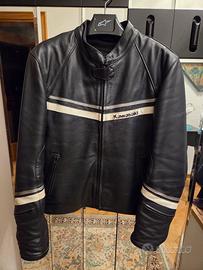 giacca moto pelle XL
