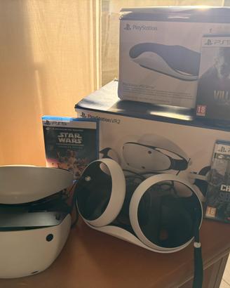 LOTTO VR2 PS5+GIOCHI + BASE RICARICA