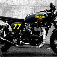 Triumph bonneville vintage cafe racer