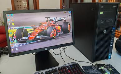 PC desktop Z420 Workstation + monitor 20"