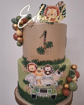 Torta scenografica Safari