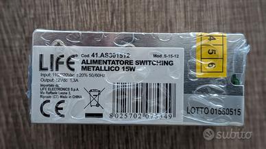 Alimentatore switching - Life 12 V, 15 W