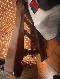 Divano vintage in noce