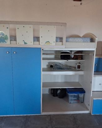 Cameretta a soppalco marca giessegi.