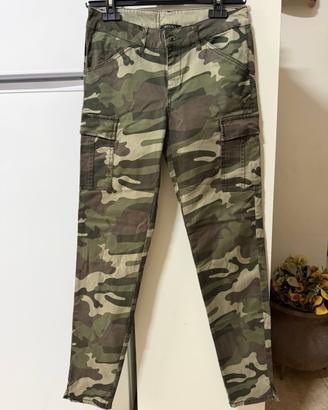Pantaloni mimetici cargo donna