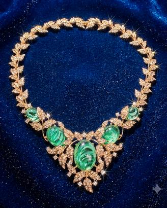 Collana vintage tema floreale Eliza Sissi