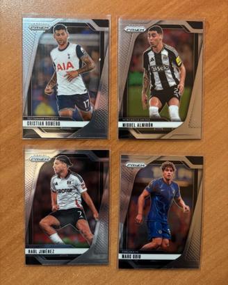 Lotto 4 carte Panini Prizm Premier League 2024/25