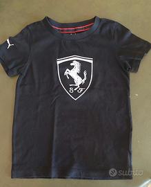 T-shirt Puma con logo Ferrari x Bambino 