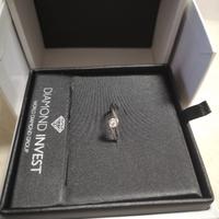 Anello in oro bianco con diamante – World Diamond 