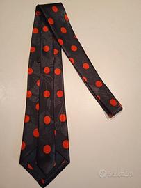 cravatta Enigma fatto a mano vintage anni 90