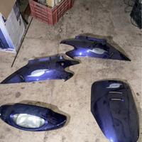 Kit carene bali 50/100cc viola metallizzato + faro