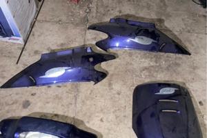 Kit carene bali 50/100cc viola metallizzato + faro