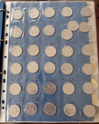 Collezione delle vecchie lire dal 1920 al 1999