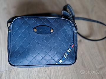 IL MOZZO - borsetta elegante in pelle blu