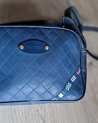 IL MOZZO - borsetta elegante in pelle blu