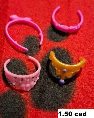Accessori Barbie doll: corone e coroncine