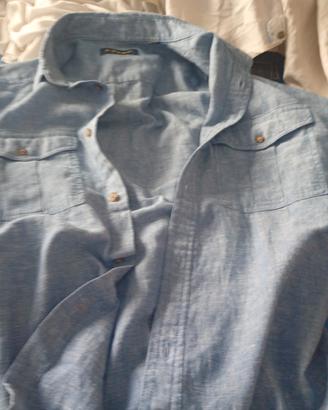 camicia piombo mezze maniche estiva fresca