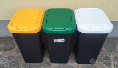 Pattumiera  raccolta differenziata 3 scomparti
