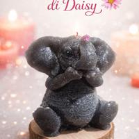candela a forma di elefante non parlo