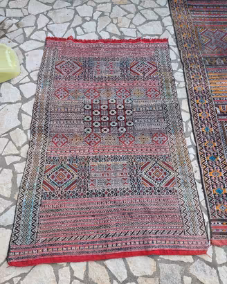 Tappeto Kilim Berbero Zanafi Marocco 210x130, lana
