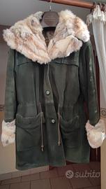 giaccone montone in pelle donna