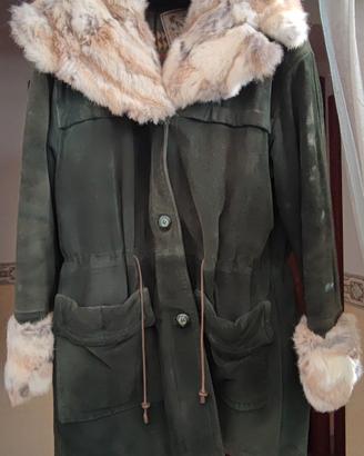 giaccone montone in pelle donna