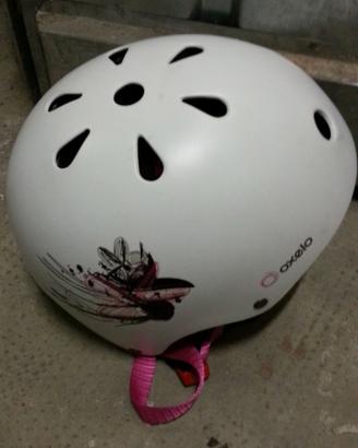 Casco per bicicletta e pattini da bambina