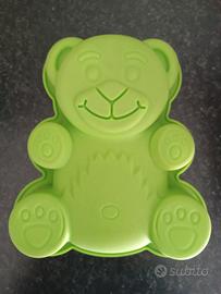 stampo a forma di orsetto in silicone per torte