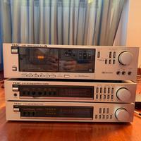 Trittico Teac amplificatore tuner registratore