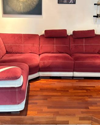 Divano angolare artigianale di design- 323 x 222cm