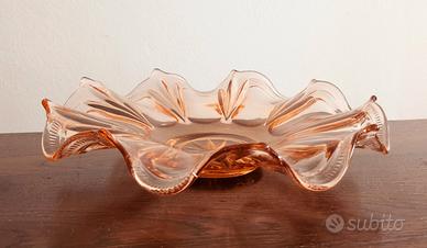 Piatto vetro 1930 con expertise 