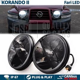 Coppia FARI LED 7'' PER SSANGYONG KORANDO 2 6500K