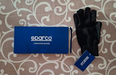 guanti touchscreen neri Sparco nuovi