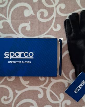 guanti touchscreen neri Sparco nuovi