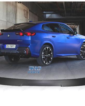 SPOILER BAULE BMW X2 U10 24- LOOK M NERO LUCIDO