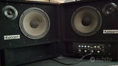 Coppia Casse Amplificate da Palco o Studio.