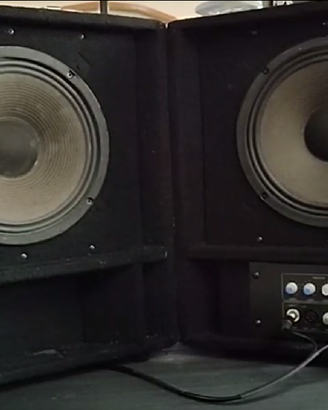 Coppia Casse Amplificate da Palco o Studio.