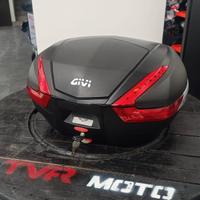 Bauletto GIVI V47 catadiottri rossi