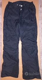 Pantaloni Da Neve Sci Unisex Taglia 46 - 48 Neri N